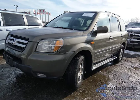 2007 Honda Pilot Ex-L from USA, damaged, VIN 2HKYF18747H523740